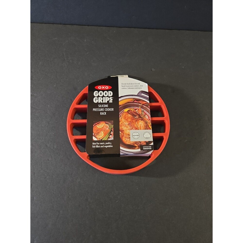 OXO Good Grips Red Silicone Pressure Cooker Rack New NIP